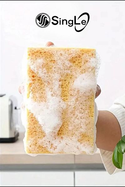 Single (1 Piece) Natural Multi-Purpose Sponge Bathroom Kitchen Marble Hardwood Wall Cleaning Sponge Large Size