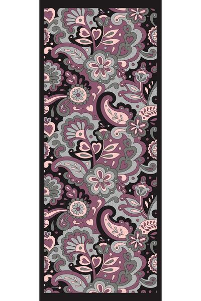 Sultan Soft Pamuk Şal - Mira Desen - SLT2527-09 - Mor, Gri