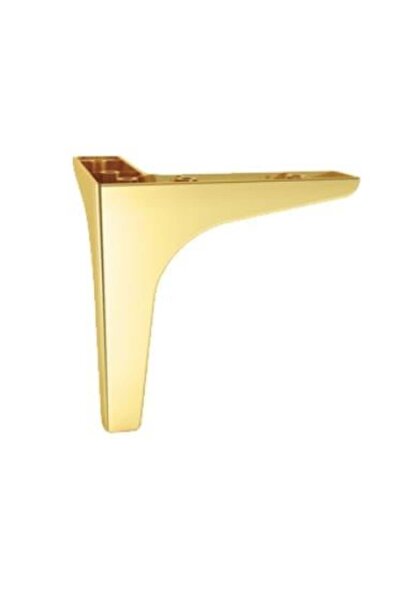 DİZAYNAKS Moda Mobilya Koltuk Kanepe Ve Dolap Ayağı Parlak Altın Sarı 10 Cm. ...