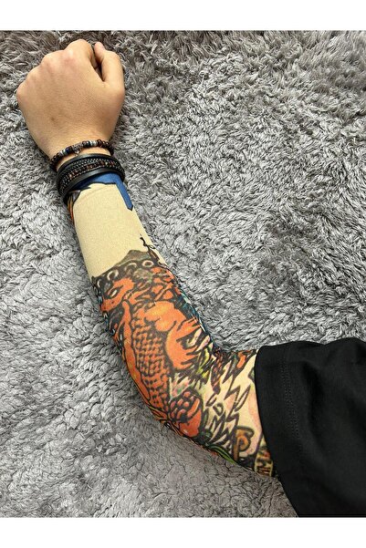 Gölge Store Giyilebilir Desenli Kol Dövmesi 3D Baskılı Tattoo