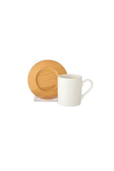 Dania Turkish coffee cup set, 6 pieces, wihte