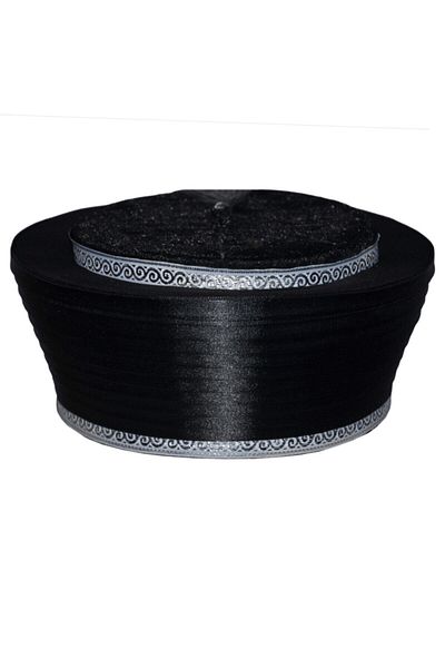 şahinbak Luxury Black Velvet Wrap, pinch, tacke, feather, President Wrap S099