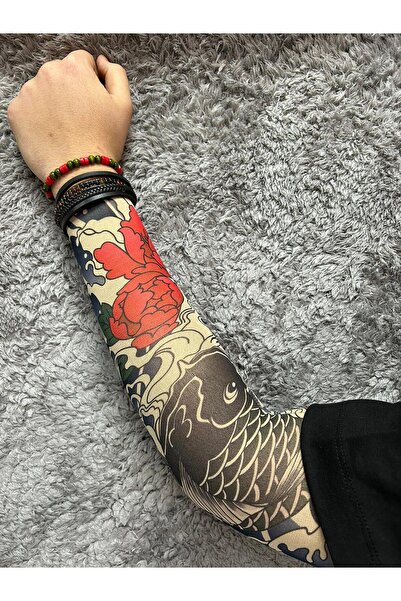 Gölge Store Giyilebilir Desenli Kol Dövmesi 3D Baskılı Tattoo