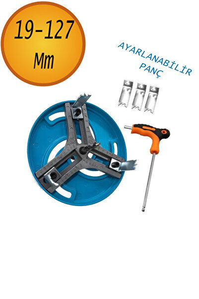 NUBLADO Metal Panç De 19 mm 127 mm Çap Ayarlanabilir Delik Oyuk Açma Delme HS...