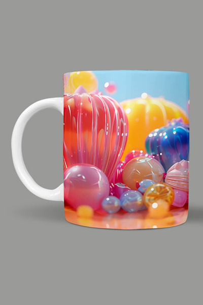 Fizello كوب بألوان ثلاثية الأبعاد