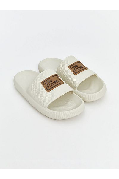 LC Waikiki New Season Text Printed Men's Slippers - S5Ck47Z8
