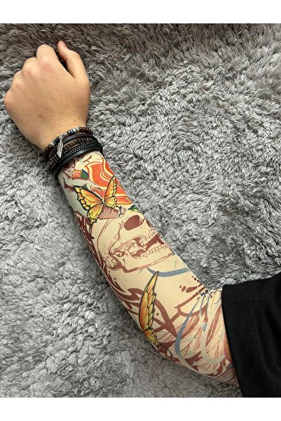 Gölge Store Giyilebilir Desenli Kol Dövmesi 3D Baskılı Tattoo