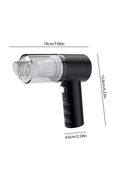 HASUBA Mini Vakumlu Type C Şarjlı Araç Süpürgesi El Süpürgesi Şarjlı Çok Fonksiyonlu 5500 Pa