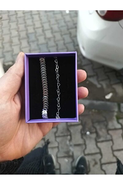 MEKKANMODA Kadın 2'li Bileklik Seti Samanyolu ve Kalpli