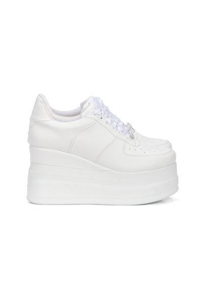 Ayakkabı Tutkusu Stilo ® Women's Wedge Heel 9cm Comfortable White High Heel Sneakers