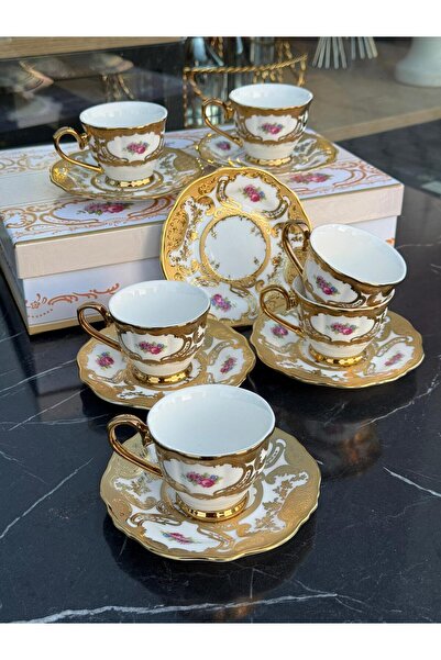 Kosova MUBA CONSEPT KOSOVA PORSELEN KAHVE FİNCAN TAKIMI 90 CC