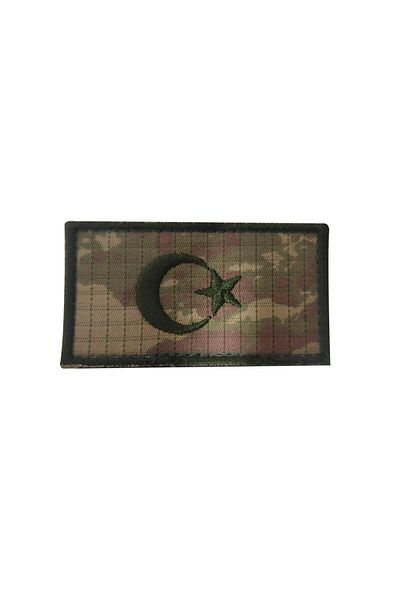 SINGLE SWORD Patch Broderie Drapel - Voal 10 Cm X 4,5 Cm