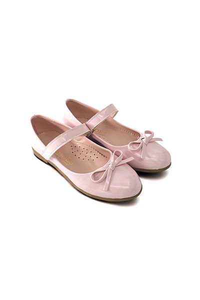 BDKButik GIRL'S BALLET SHOES, BEYIK BOWED Patent Leather BALLET
