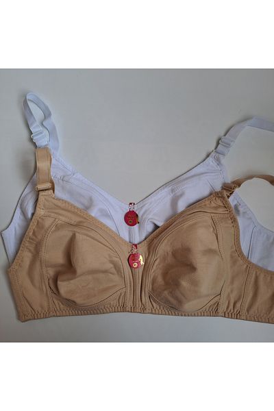 NARIYA Γυναικείο σουτιέν Plus Size Gatherer Wide Mold Βαμβακερό χτενισμένο χωρίς σύρμα Άνετο σουτιέν Mother Bra