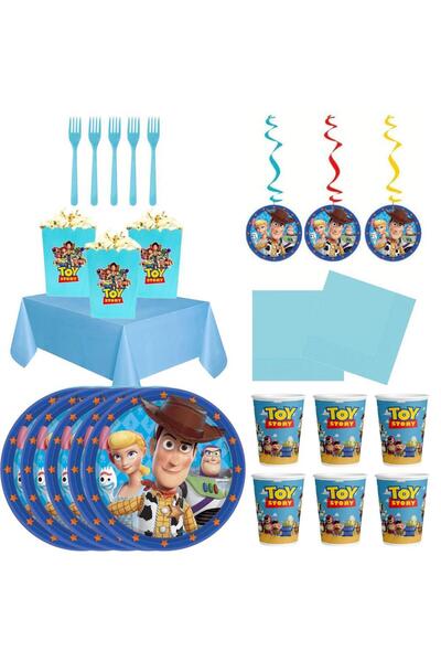Parti Evreni Toy Story Temalı Doğum Günü Parti Seti 16 Kişilik