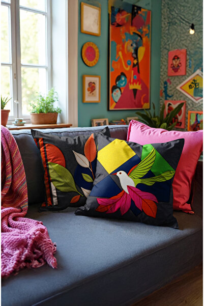 MUN HOME Κάλυμμα μαξιλαριού ριχτάρι ψηφιακή εκτύπωση διπλής όψης με κρυφό φερ...