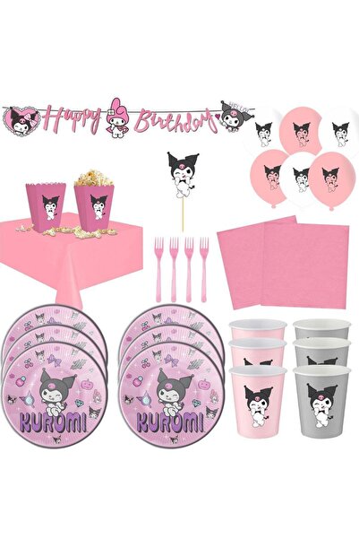 Parti Evreni Kuromi Doğum Günü Parti Seti 24 Kişilik