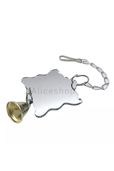 aliceshop Double-Sided Cloud Cage Mirror - for Sultan Sevda, Paradise Budgies and Birds