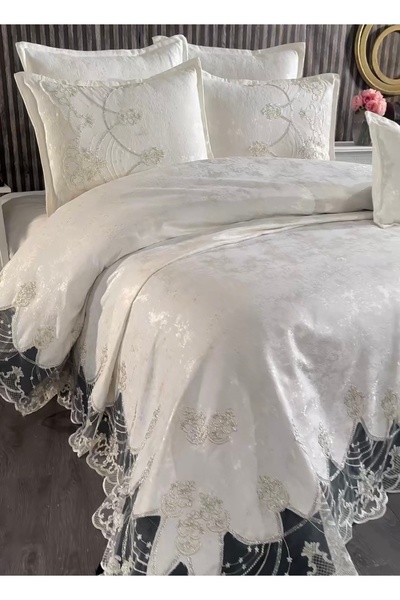 Madamca Двомісний 7-предметний комплект постільної білизни