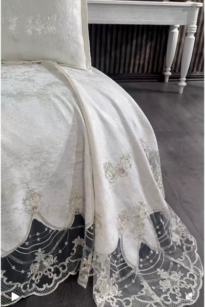 Madamca Двомісний 7-предметний комплект постільної білизни