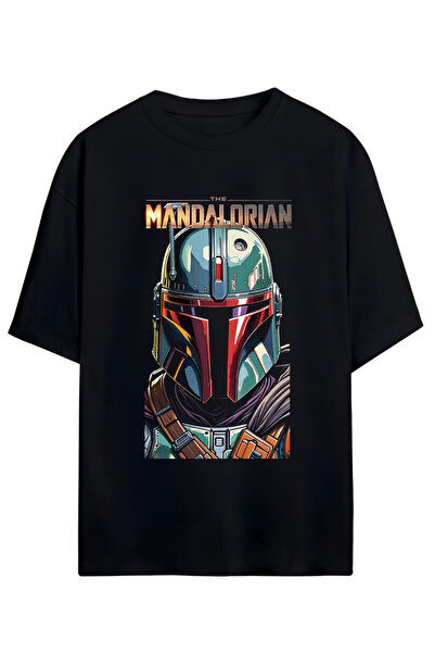 MAGORS تي شيرت قطني مقاس كبير للجنسين من THE MANDALORIAN