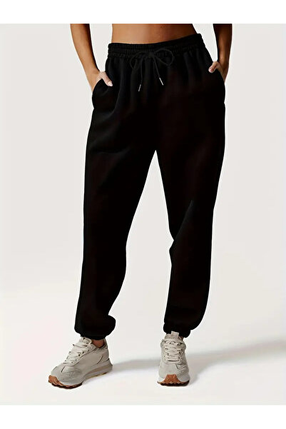 CAONNES Ψηλόμεσο παντελόνι φόρμας RelaxFit Jogger - Ύφασμα πλεκτό με 2 κλωστέ...