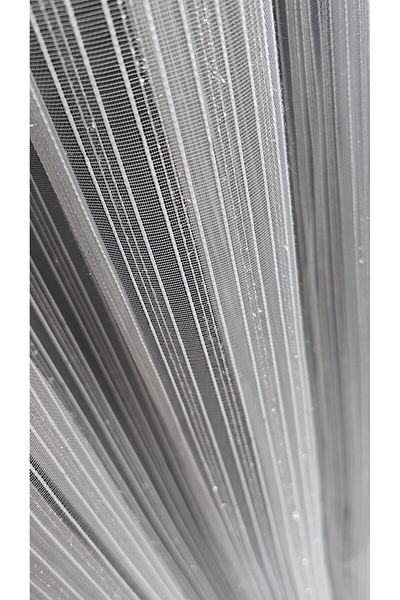Yuka Bright Diamond Straight Line Dobby Tulle Curtain 1/3 Dense Pleated Non-Wrinkle Skirt