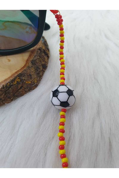 HAPPY HANDMADE Children's Glasses Chain with Fans Football Themed Glasses Chain Glasses Accessory