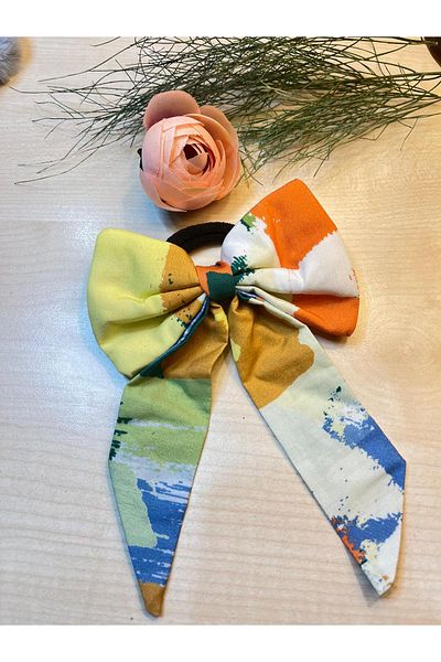 BERG ATELIER Еластична лента за коса с панделка