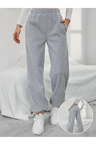 CAONNES Trening gri cu țesătură elastică - picior elastic, care elimină trans...