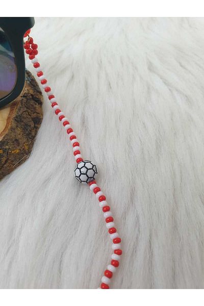 HAPPY HANDMADE Children's Glasses Chain with Fans Football Themed Glasses Chain Glasses Accessory