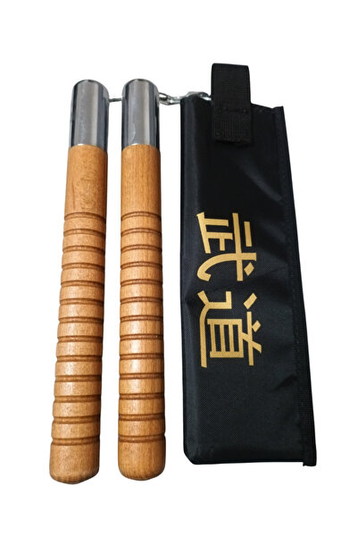 A³Store High Quality Sports Nançaku - Wood, Set with Bag, Training, Mınçıka