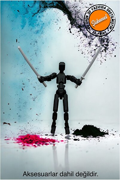 Dummy13 Black Action Figure All Joints Movable Figure Toy 1 Piece