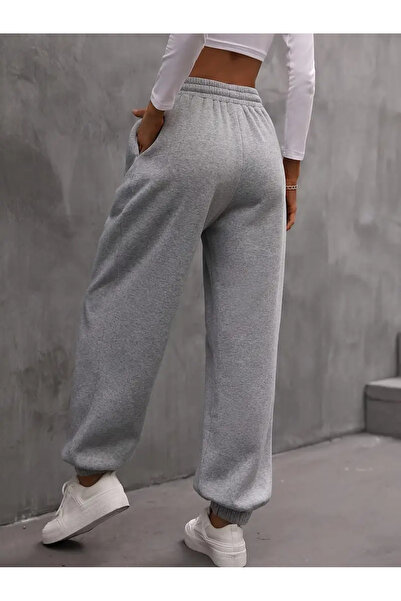 CAONNES Gri Eşofman JOGGER  Paça Lastikli Ter Tutmayan Esnek Kumaş ŞAH MODA 5