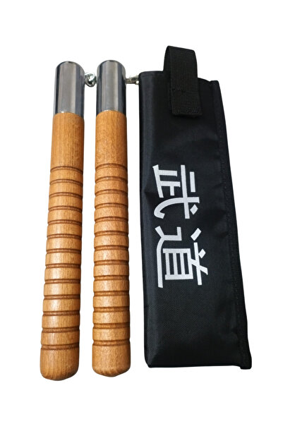 A³Store High Quality Sports Nançaku - Wood, Set with Bag, Training, Mınçıka
