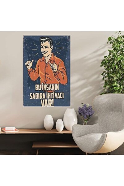 DURUSOY Ξύλινη ρετρό αφίσα από MDF, Αστεία ατάκες, Γραφές τοίχου, Τοπίο, Ιστο...