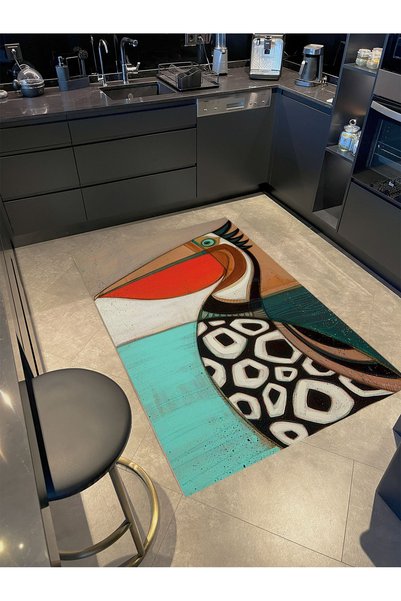 Rugs Modern Halı Kemal Collection Multicolored Geometric Detailed Pelikan Pat...