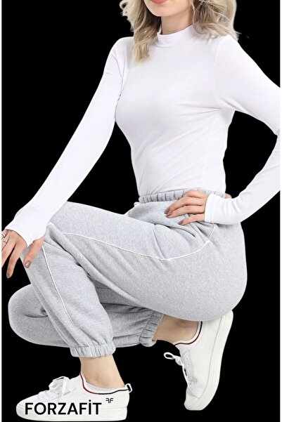özcstore شورت JOGGER للجنسين مع طية صدر السترة المطاطية المكونة من حبلين