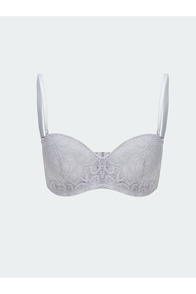 LC Waikiki Σουτιέν LCW DREAM Μπεζ Underwire χωρίς επένδυση από δαντέλα στράπλες
