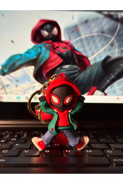 womi Spiderman - Miles Morales Figür Hediyelik Anahtarlık