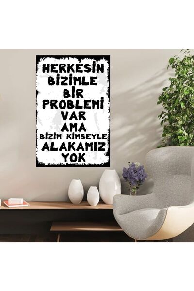 DURUSOY Ρετρό Ξύλινη Αφίσα από MDF - Αστεία Αποφθέγματα, Κείμενα Πνευματικής ...