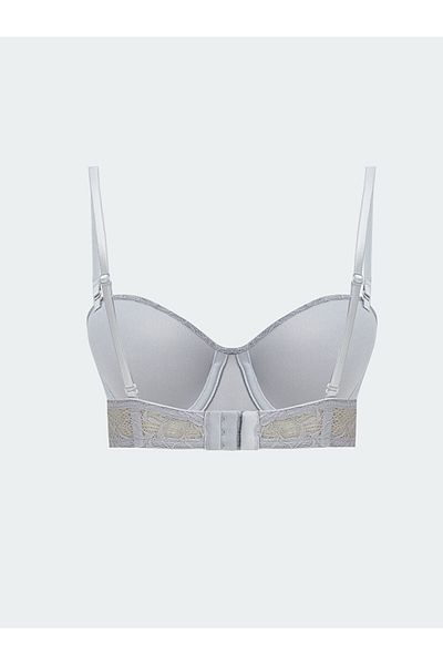 LC Waikiki Σουτιέν LCW DREAM Μπεζ Underwire χωρίς επένδυση από δαντέλα στράπλες