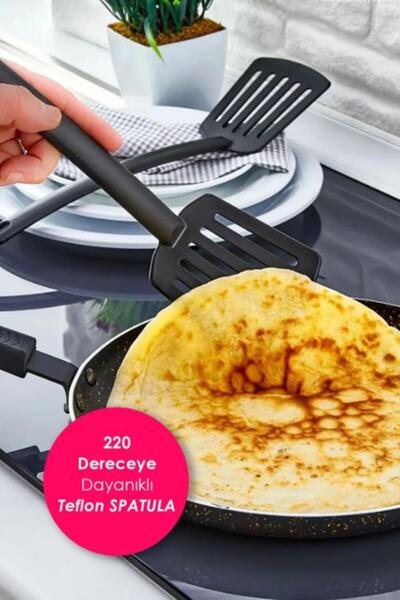 MasterCar Yanmaz Yapışmaz Teflon Spatula Yüksek Isıya Dayanıklı  - Servis Spa...