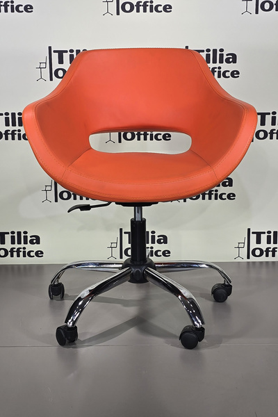 TİLİAOFFİCE Monaco Ofis Çalışma Koltuğu - Krom Yonca Tekerlekli Ayak V8