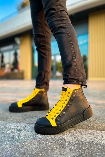 Chekich Kömen Ch167 Gst Blazer Men's Boots Black - Yellow