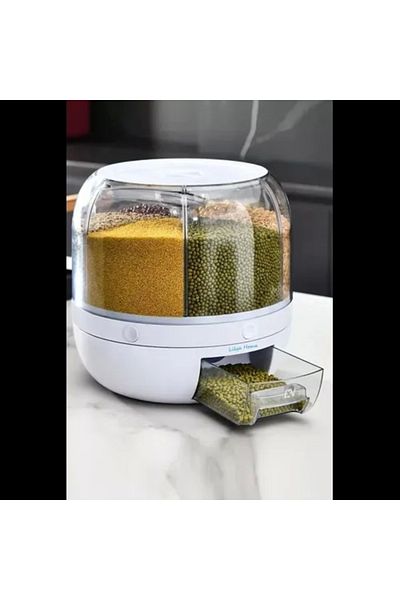 ALİTECH Rotatable Dry Food and Pulses Organizer