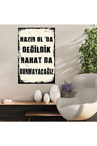 DURUSOY Ρετρό ξύλινη αφίσα από MDF - Αστεία ατάκες, γραφές τοίχου, τοπία, ιστ...