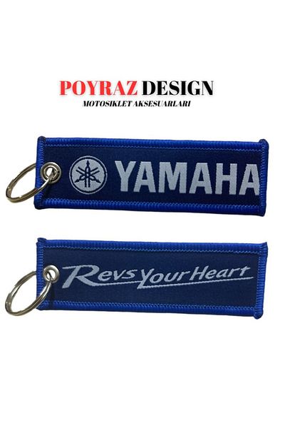 Rebon MotoDesign Blue Yamaha Keychain