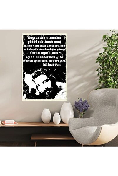 DURUSOY Ξύλινη ρετρό αφίσα από MDF, Αστεία ατάκες, Γραφές τοίχου, Τοπίο, Ιστο...