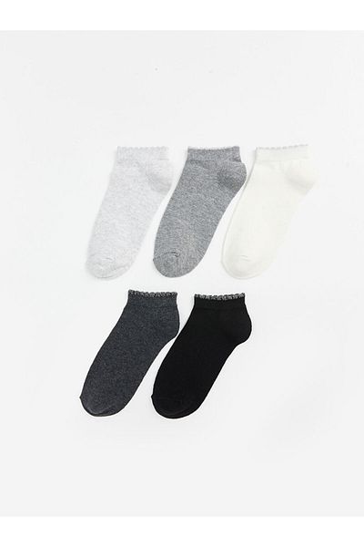LC Waikiki New Season Women's Flat Booties Socks 5 Pack - S58403Z8